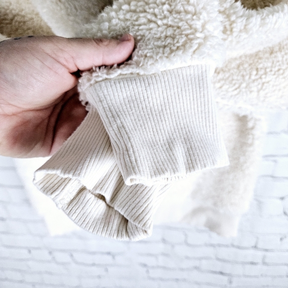 ATHLETA GIRL | plush full zip teddy sweater hoodie - Picture 5 of 8